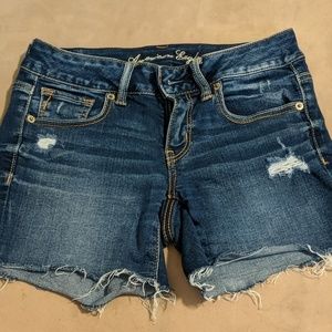 American eagle jean shorts super stretch